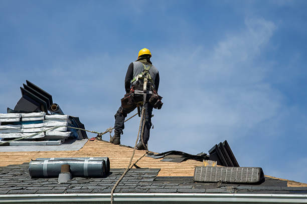 Professional Flat Roof Repair technician working in Rustburg, VA
